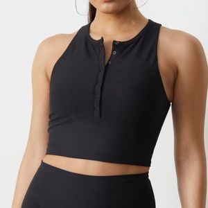 TWO YPB sculptLUX Plunge Henley Slim Tank - Small - Worn Once